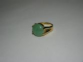 Anel Com Pedra Verde